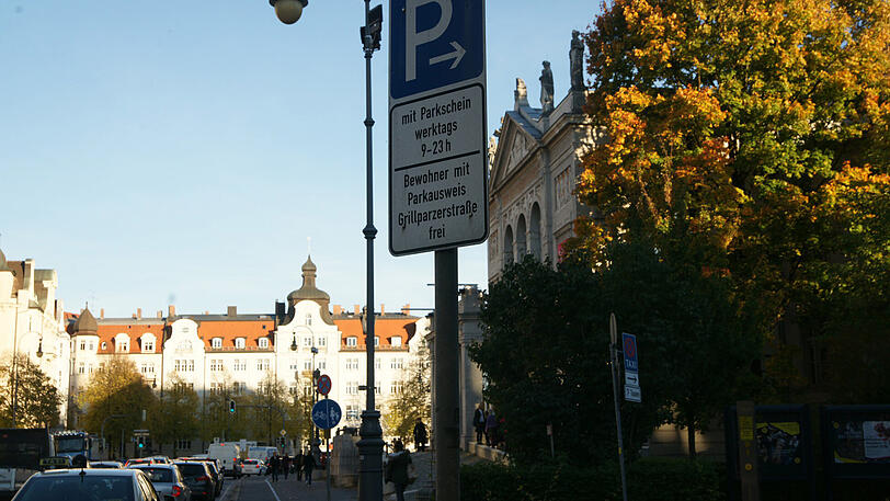 Anwohnerparken gibt es an der Prinzregentenstraße &ndash; aber nur auf der einen Seite.