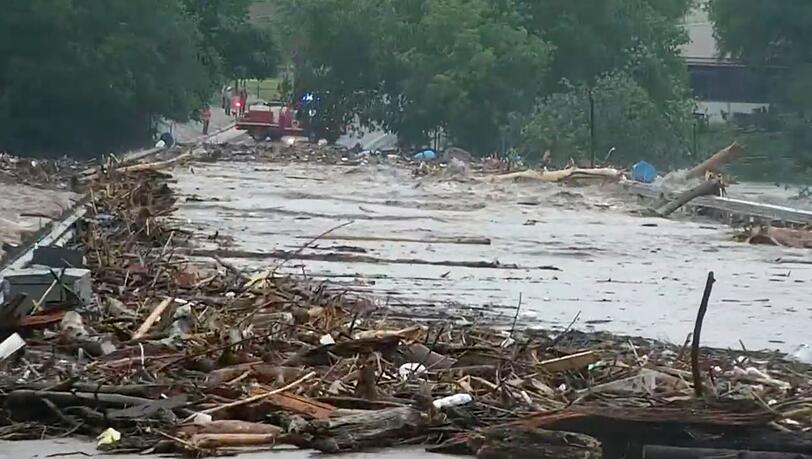 Die Polizeibehörde sprach von einem "katastrophalen Hochwasser".
