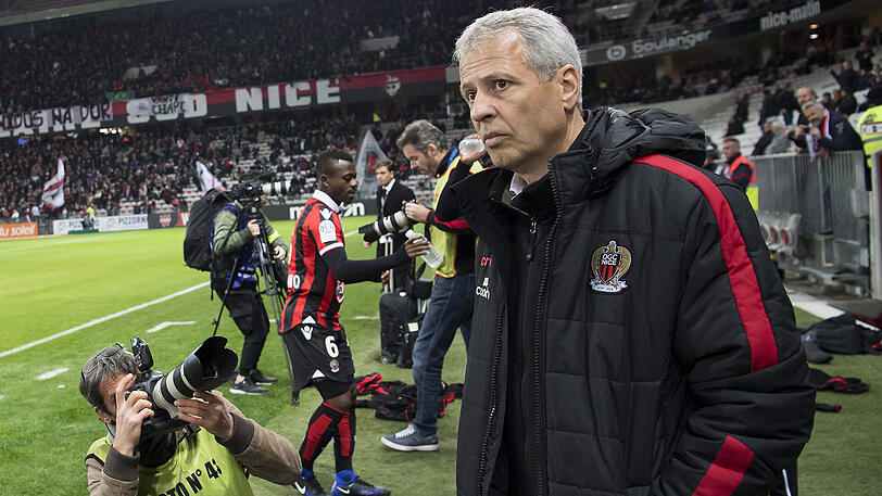 Lucien Favre führte OGC Nizza in der vergangenen Saison fast bis ganz an die Spitze der Ligue 1, belegt Platz drei hinter AS Monaco und Paris St.-Germain.