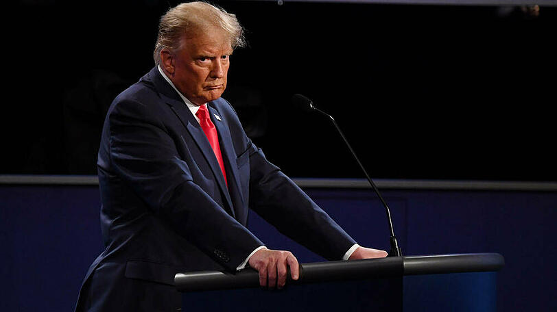 Donald Trump bei der TV-Debatte in Nashville, Tennessee.