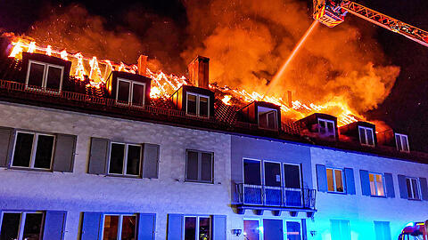 Bilder vom Feuerwehreinsatz in Obermenzing