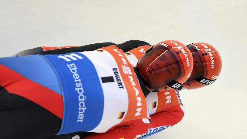 Rodel-Doppelsitzer Toni Eggert (l) und Sascha Benecken dominieren auch in Lake Placid. Rodel-Doppelsitzer Toni Eggert (l) und Sascha Benecken dominieren auch in Lake Placid.