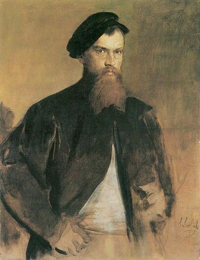 Franz von Lenbach, ein Selbstporträt. Franz von Lenbach, ein Selbstporträt.