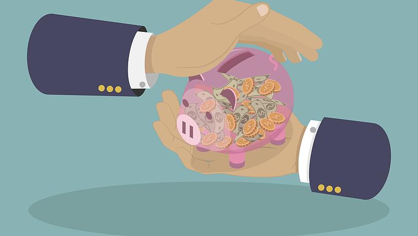 Wie viel Geld kann gespart werden? Wer fr&uuml;h in Rente gehen will, muss einen hohen Anteil am Einkommen zur&uuml;cklegen.