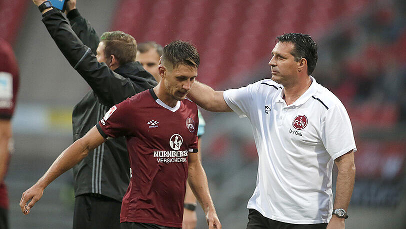 FCN-Trainer Alois Schwartz (rechts) und Jakub Sylvestr. FCN-Trainer Alois Schwartz (rechts) und Jakub Sylvestr.