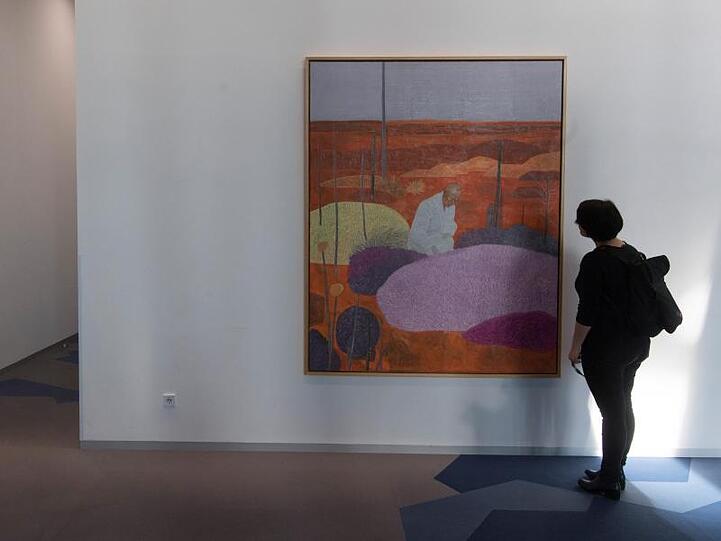 Das Werk "Landschappeling" des belgischen Künstlers Hans Vandekerckhov.