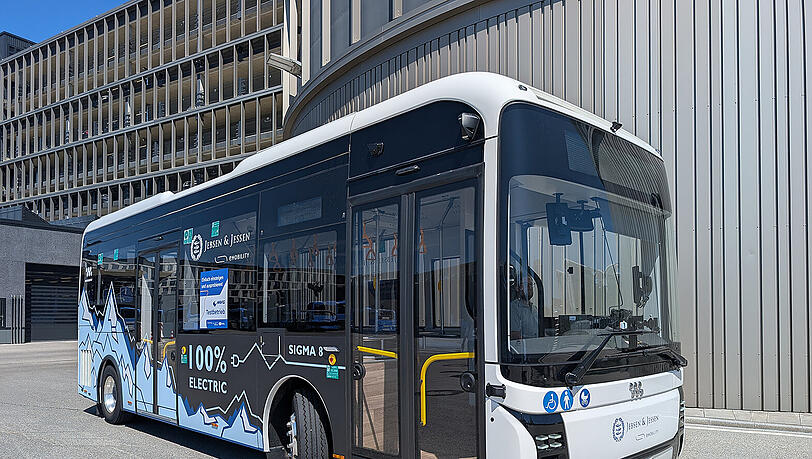 Der Wisdom Motor Sigma 8 ist einer der drei Midibusse, die die MVG im Linienbetrieb testet.
