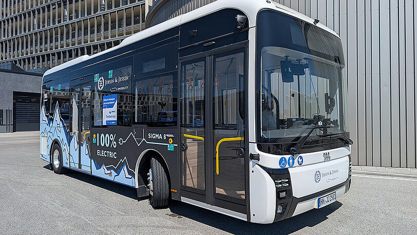 Der Wisdom Motor Sigma 8 ist einer der drei Midibusse, die die MVG im Linienbetrieb testet.