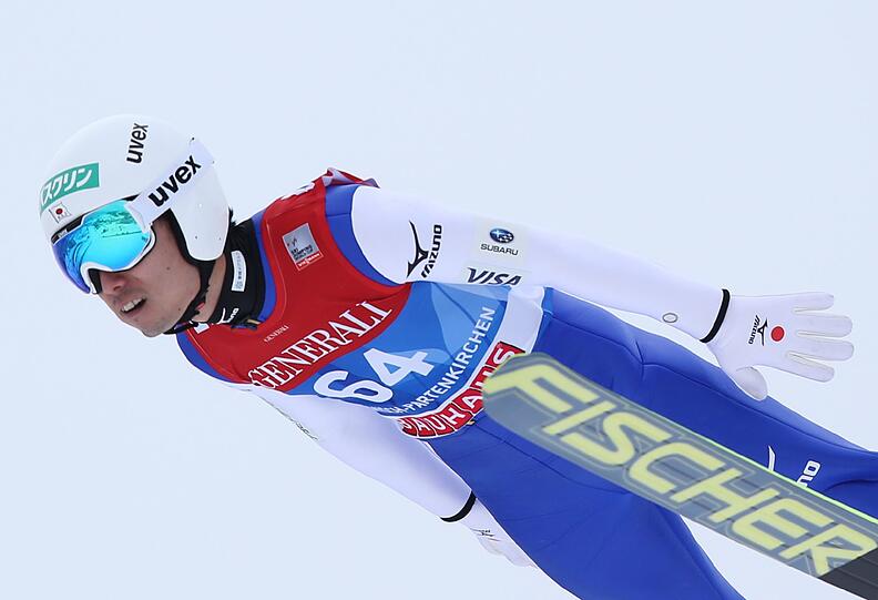 Auch der Japaner Daiki Ito stürzte in der Qualifikation am Montag. Sein Sturz verlief jedoch glimpflich.