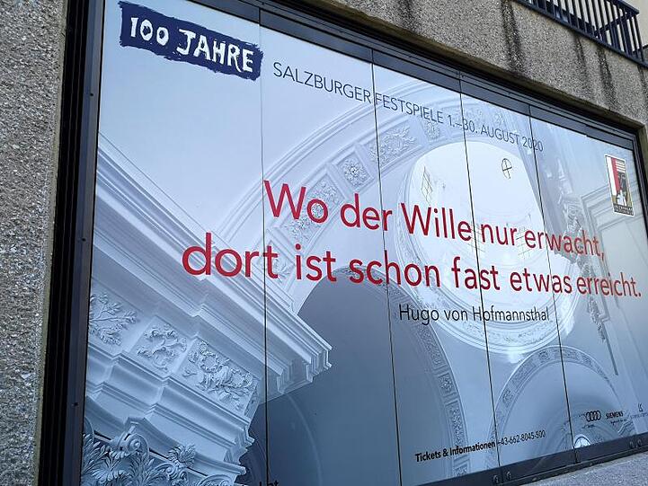 Das Plakat der Salzburger Festspiele 2020 zum 100-jährigen Jubiläum.