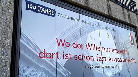 Das Plakat der Salzburger Festspiele 2020 zum 100-jährigen Jubiläum.