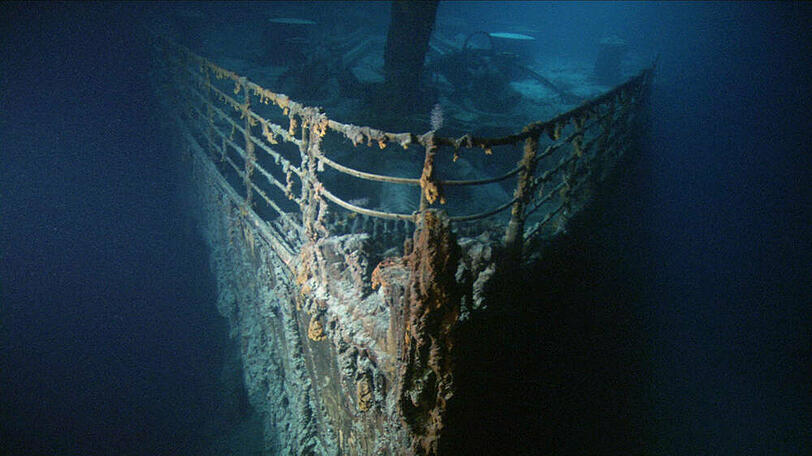 Der Zahn der Zeit nagt auch am Wrack der "Titanic".