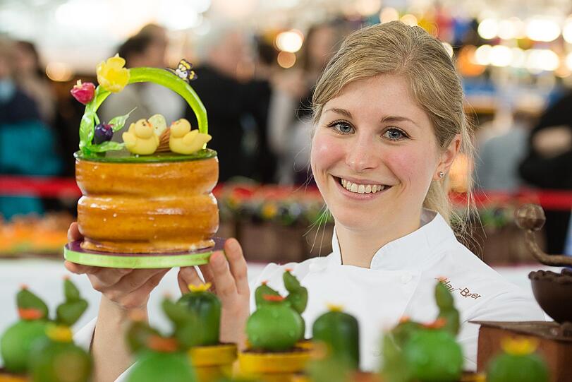 Hunderte süße Torten präsentieren die Konditoren im Rahmen der Tortengala am Messefreitag, bei der es die süßen Kreationen auch zu gewinnen gibt.