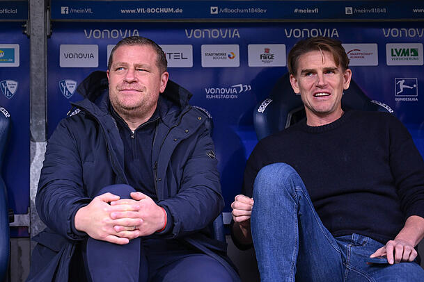 Führen mit der Musiala-Seite die Verlängerungsgespräche: Sportvorstand Max Eberl und Sportdirektor Christoph Freund.