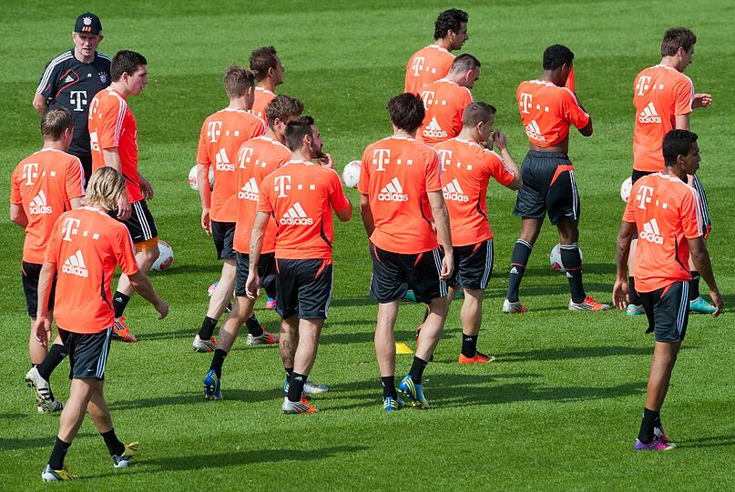Der FC Bayern am dritten Trainingstag in Doha.