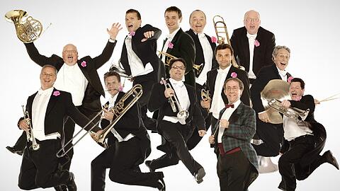 Die Band "Blechschaden" aus Blechbläsern der Münchner Philharmoniker.