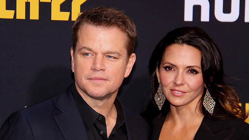 Matt Damon mit seiner Ehefrau Luciana Barroso