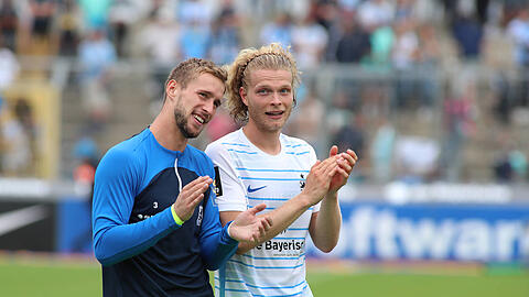 Sie haben die höchste FIFA-Bewertung unter den Löwen: Marco Hiller (l.) und Jesper Verlaat.