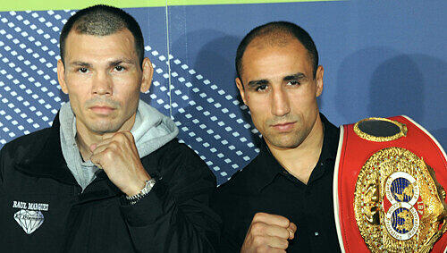 Respekt vorhanden: „Raul Marquez ist schlau“, sagt Arthur Abraham (re.), „ich muss mir etwas einfallen lassen.“ Respekt vorhanden: „Raul Marquez ist schlau“, sagt Arthur Abraham (re.), „ich muss mir etwas einfallen lassen.“