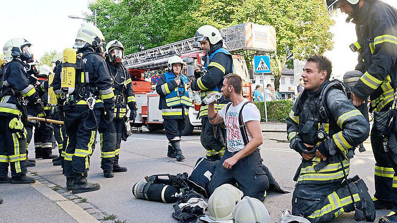 Im siebten Stock brach das Feuer aus.