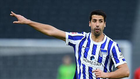 Kennt sich aus mit Derby-Stress: Sami Khedira. Ob er beim Berlin-Derby eingesetzt wird ist noch offen.