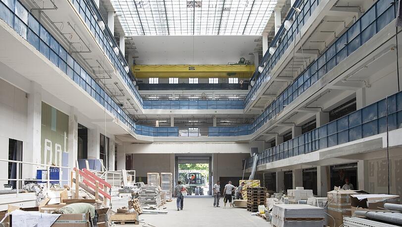 Halle E, eine ehemaligen Trafohalle der Stadtwerke.