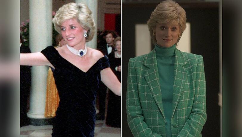 Vom schwarzen Travolta-Kleid (li.) bis hin zu ihren farbenfrohen Tweed-Kostümen: Lady Di war durch und durch eine Stilikone.