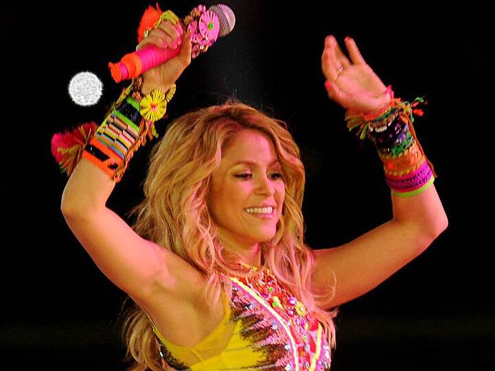 Auf ein Neues: Auch bei dieser WM wird Shakira wieder auf der Abschlussfeier singen, wie hier vor vier Jahren in Johannesburg