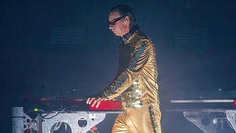 Christian "Flake" Lorenz steht für Rammstein am Keyboard.