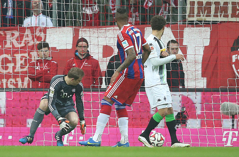 Manuel Neuer patzte beim Gegentreffer der Gladbacher zum 0:1.