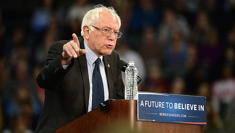 Muss seinen straffen Zeitplan vorerst unterbrechen: US-Präsidentschaftsbewerber Bernie Sanders Muss seinen straffen Zeitplan vorerst unterbrechen: US-Präsidentschaftsbewerber Bernie Sanders