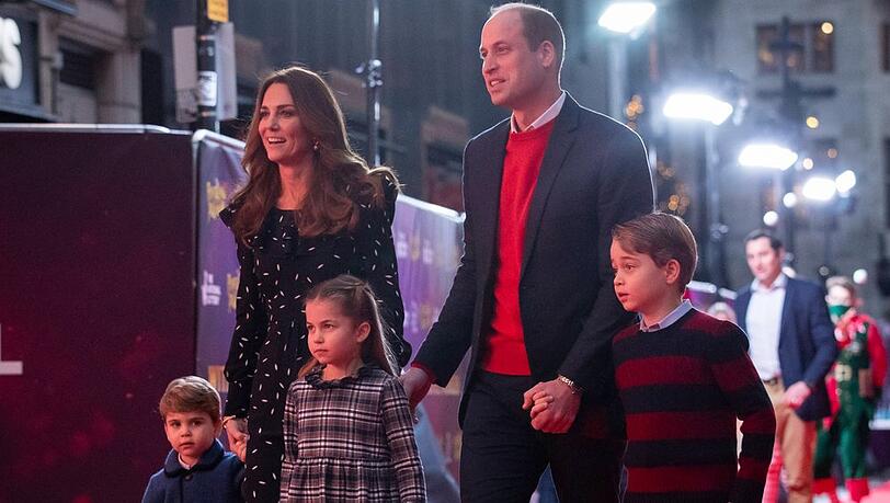 Herzogin Kate und Prinz William mit den drei gemeinsamen Kindern.