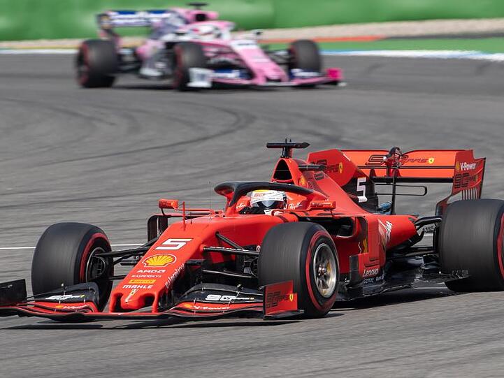 Der deutsche Fahrer Sebastian Vettel will das Heimrennen in Hockenheim unbedingt gewinnen.