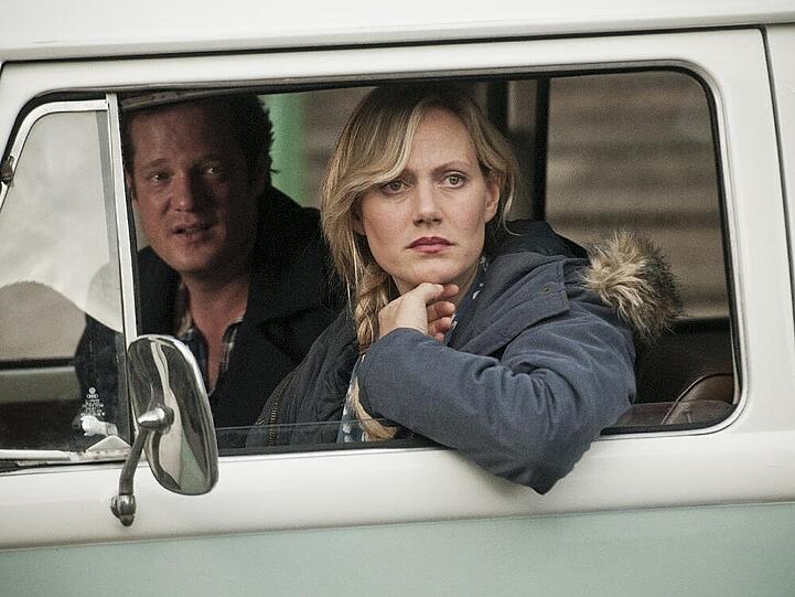Anna Schudt mit ihrem Kollegen und Film-Bruder Aurel Manthei in "Mordshunger"