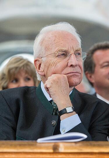 Der ehemalige bayerische Ministerpräsident Edmund Stoiber bei der Gedenkveranstaltung für Franz Josef Strauß.