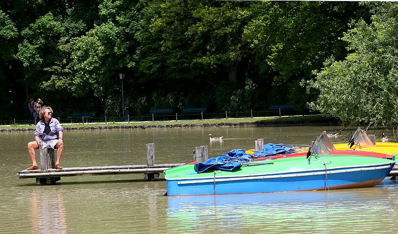 Manche hatten am Seehaus auch schon Lust, ein Boot zu mieten.