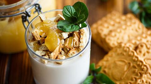 Aus Keksen und Joghurt l&auml;sst sich einiges zaubern.