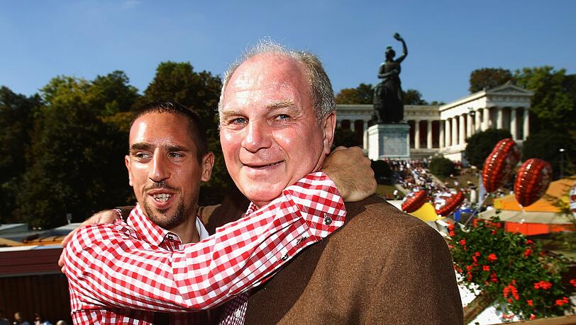 Uli Hoeneß mit Franck Ribery Uli Hoeneß mit Franck Ribery