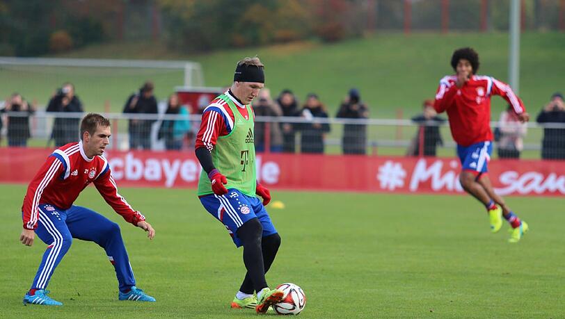 Bastian Schweinsteiger wieder am Ball Bastian Schweinsteiger wieder am Ball