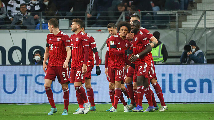 Der FC Bayern erkämpfte sich am Samstag einen Sieg in Frankfurt.
