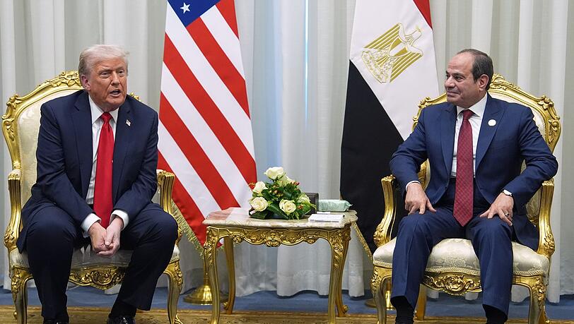 Trump spricht über die weiteren Gaza-Verhandlungen.