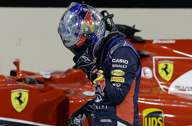 Sebatsian Vettel muss sich noch ein wenig gedulden, bis er im Ferrari Platz nehmen darf.