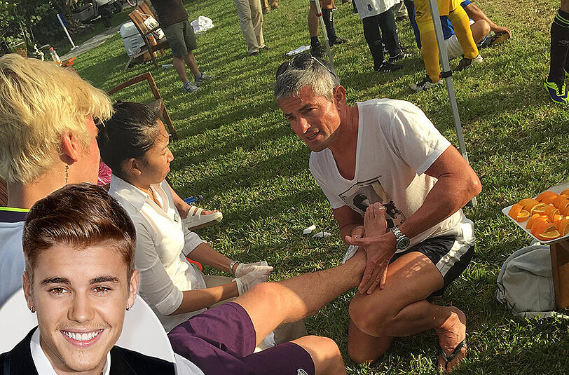 Hier behandelte der Münchner Orthopäde Popstar Justin Bieber.