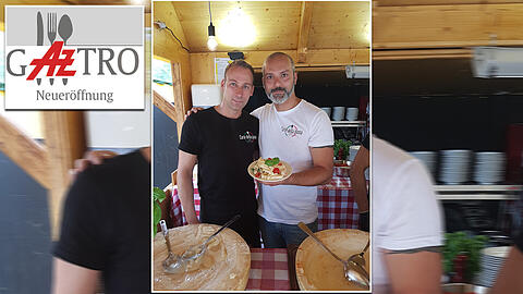 Zwei Männer, die Parmesan und Pasta lieben (v.l.): Giuseppe und Tino Petralia auf dem Tollwood.