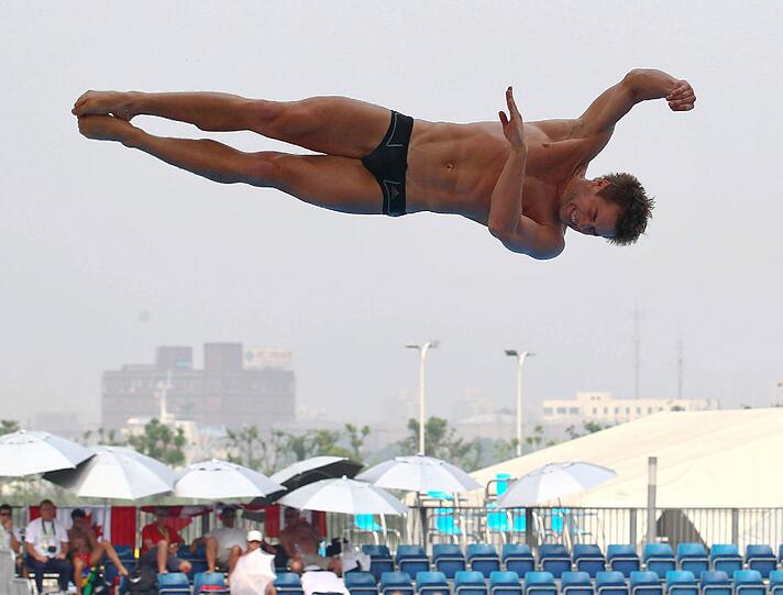 Kunstspringen in Shanghai 2011: Spitzensportler kämpfen um den ersten Platz und geben dafür alles.