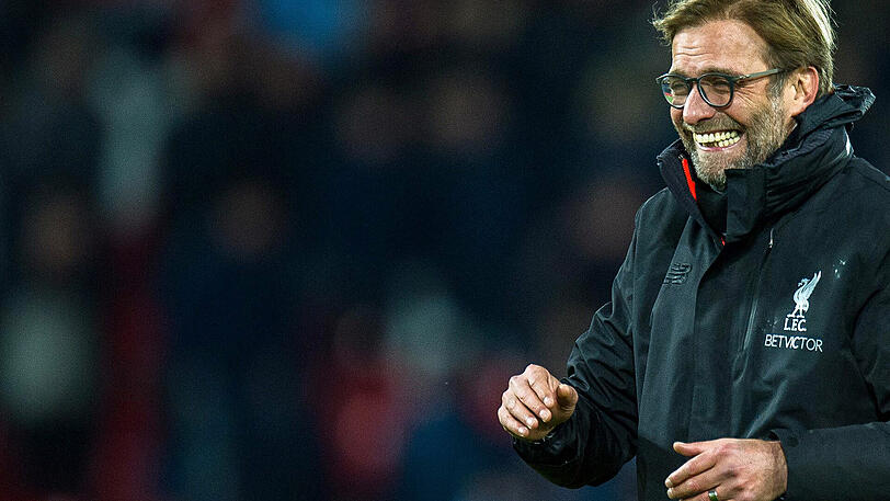 Ex-BVB-Coach schlägt Ex-Bayern-Coach: Jürgen kloppt freute sich sichtlich über den Sieg seiner Reds.