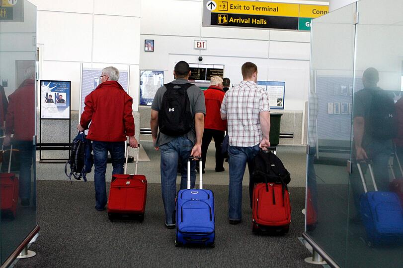 Der New Yorker Flughafen Newark: Hier war die Krankenschwester angekommen. (Archivbild)