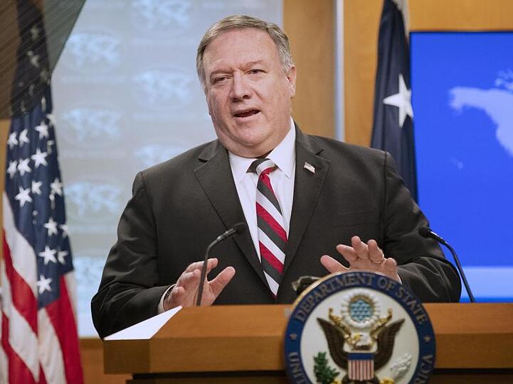 US-Außenminister Mike Pompeo kritisiert das Vorgehen Chinas. "Ich hoffe, sie werden das überdenken.".