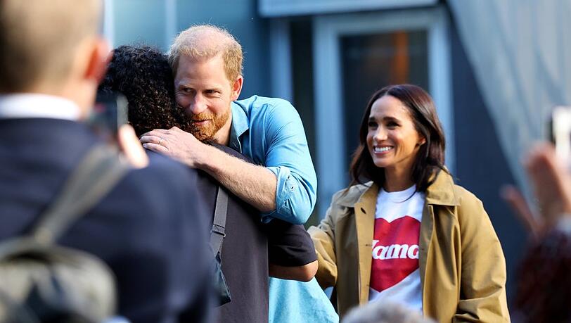 Prinz Harry und Herzogin Meghan am Donnerstag in Melbourne.