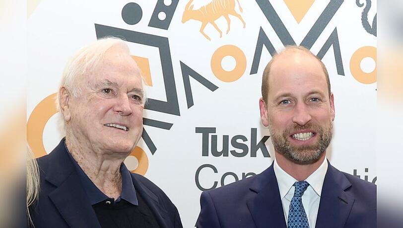 Prinz William mit "Monty Python"-Legende John Cleese.